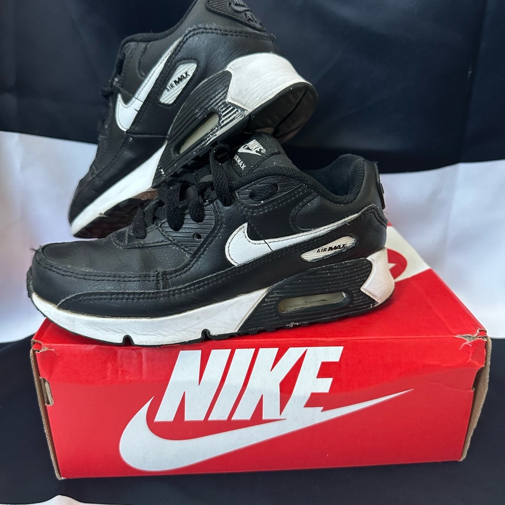 Nike Kids Black and White Air Max Sneakers